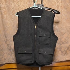 Brixton Charcoal Quilted Utility Vest